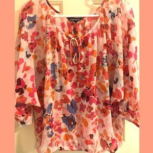 Blouse-kimono style sleeves